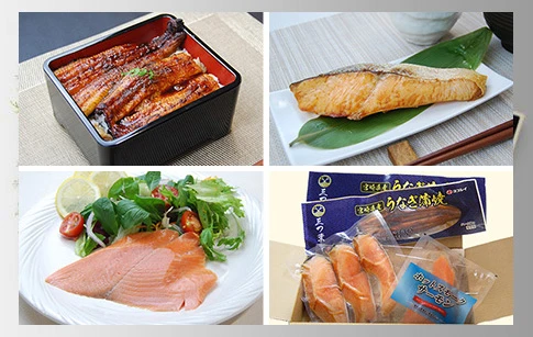 ノルウェー産サーモントラウト製品・国産うなぎ蒲焼セット